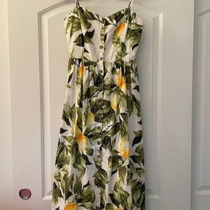 Linen/cotton summer dress, midi length. Perfect condition.